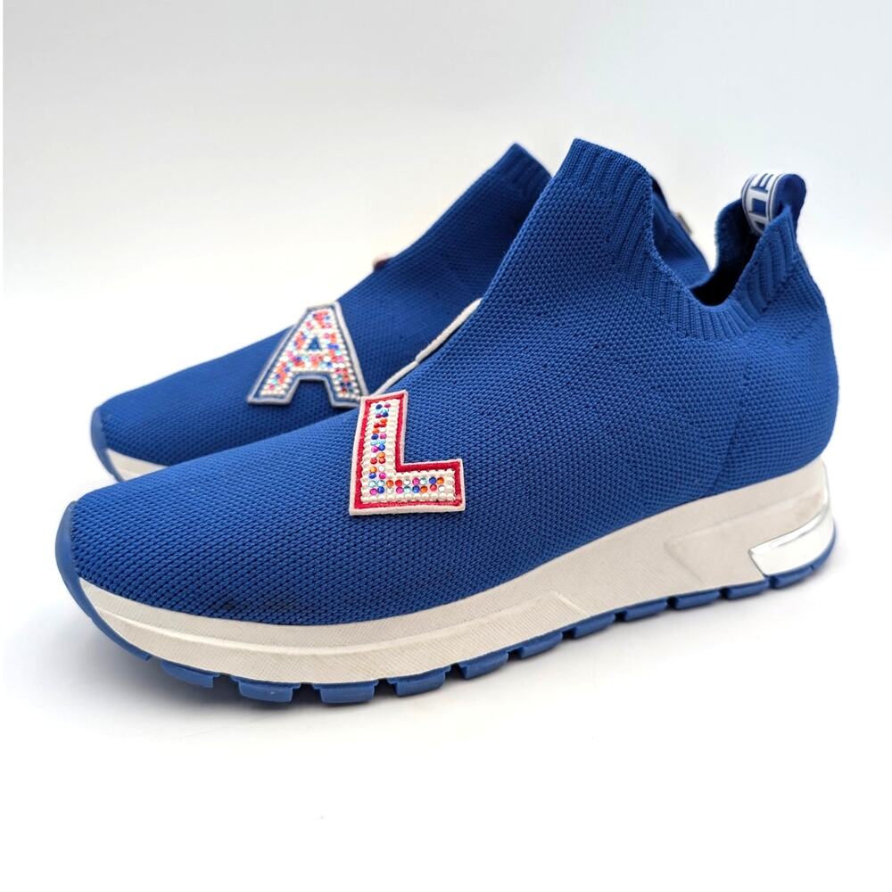 Karl Lagerfeld Paris Mirren Slip On Sneakers Womens Bright Blue Size US8M EU38.5